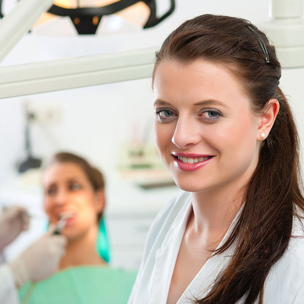 dentist at office